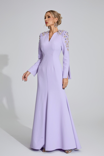 Drift Purple Pearl Maxi Dress
