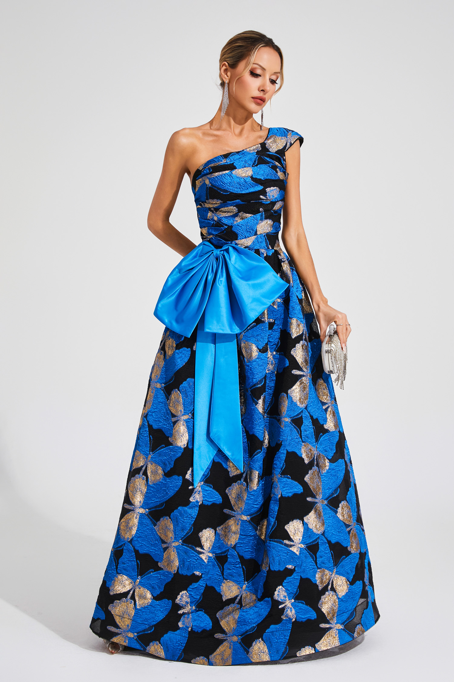 Horatio Blue One Shoulder Dress