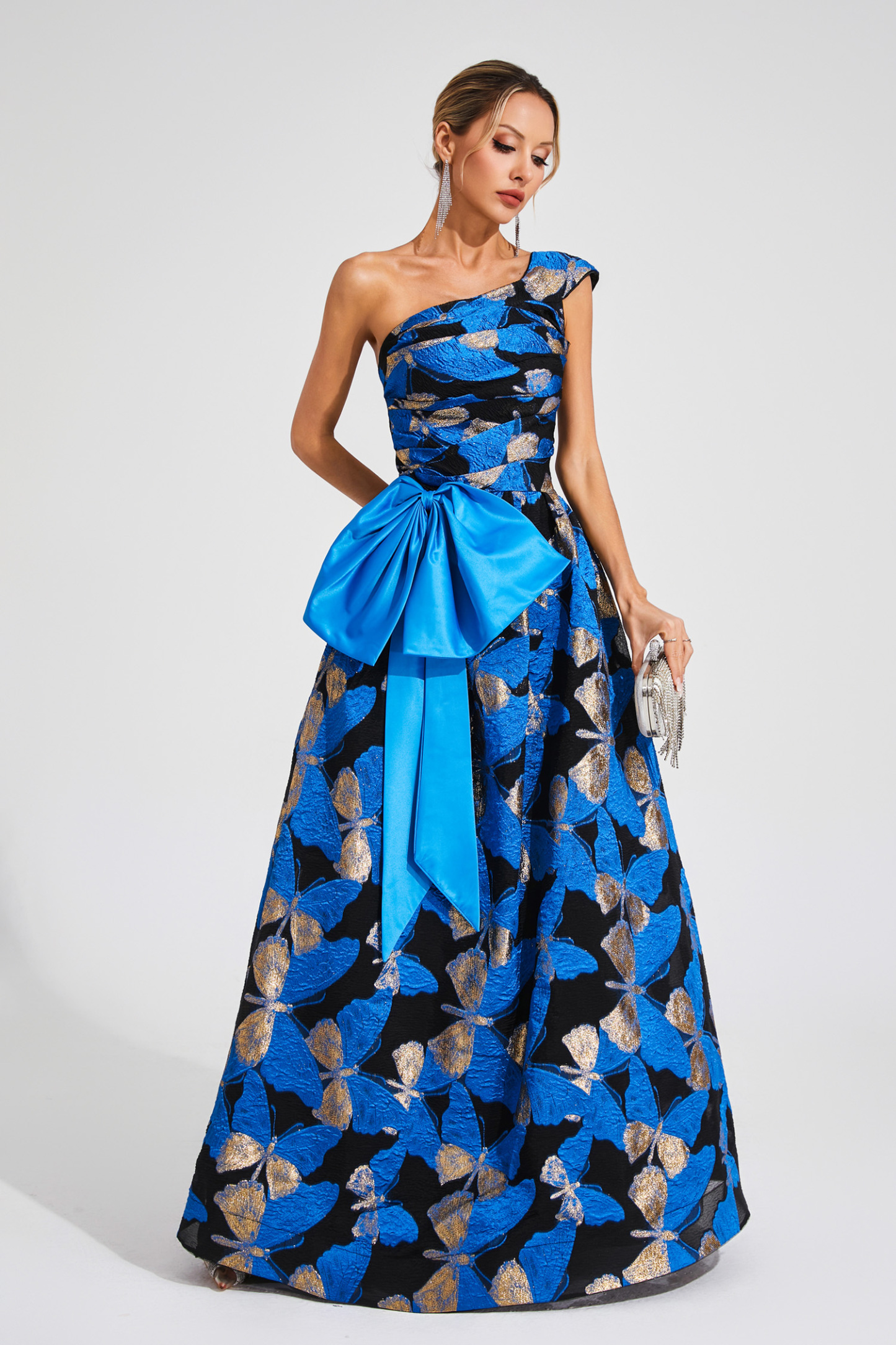 Horatio Blue One Shoulder Dress