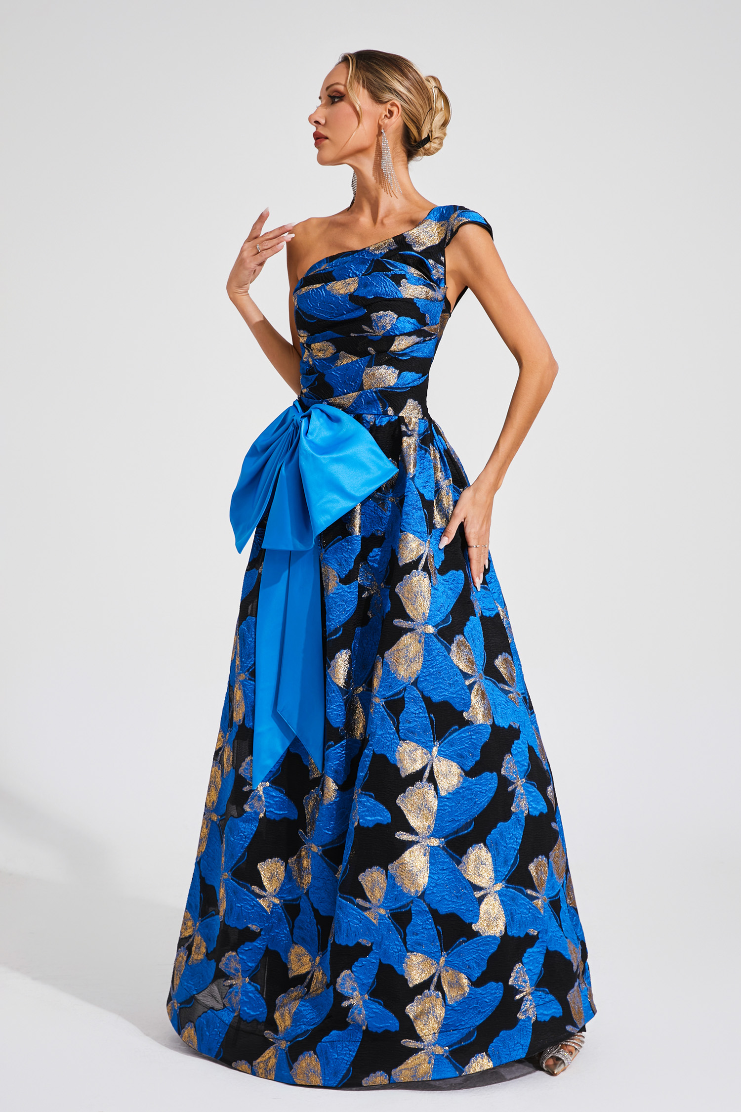 Horatio Blue One Shoulder Dress