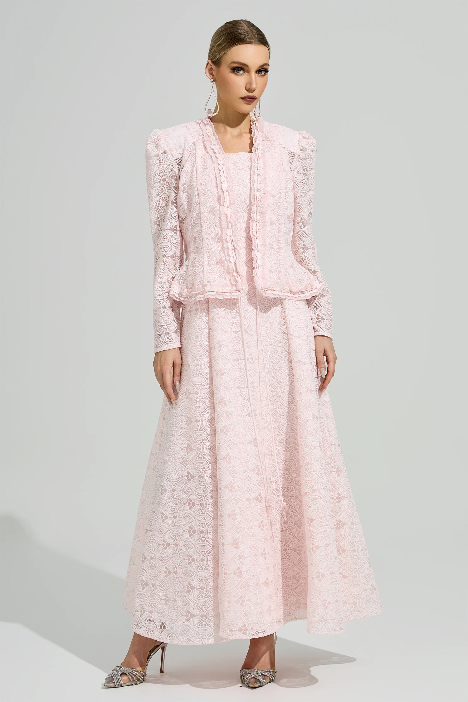 Maeve Pink Lace Set