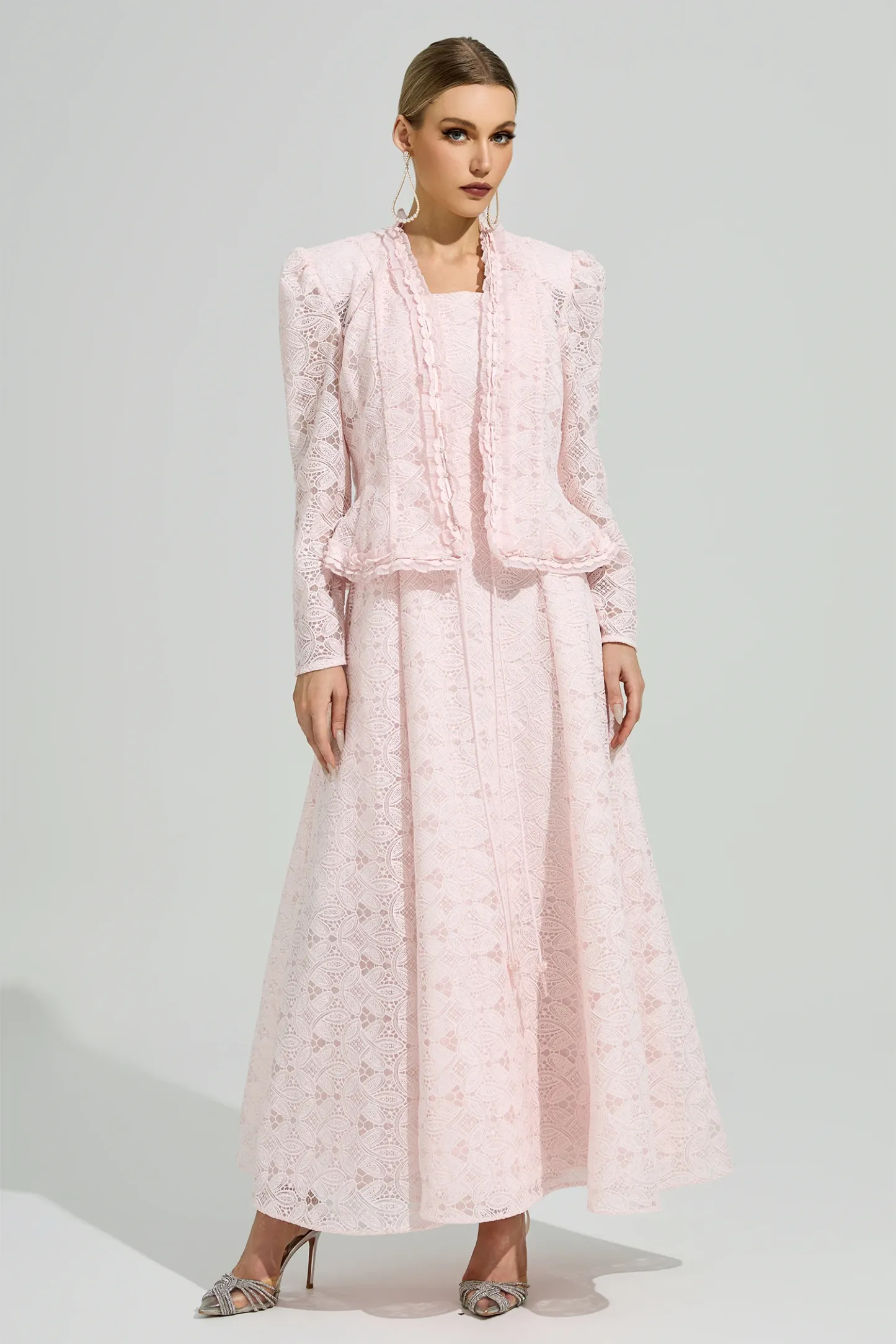 Maeve Pink Lace Set