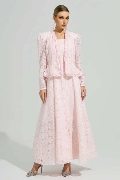 Maeve Pink Lace Set