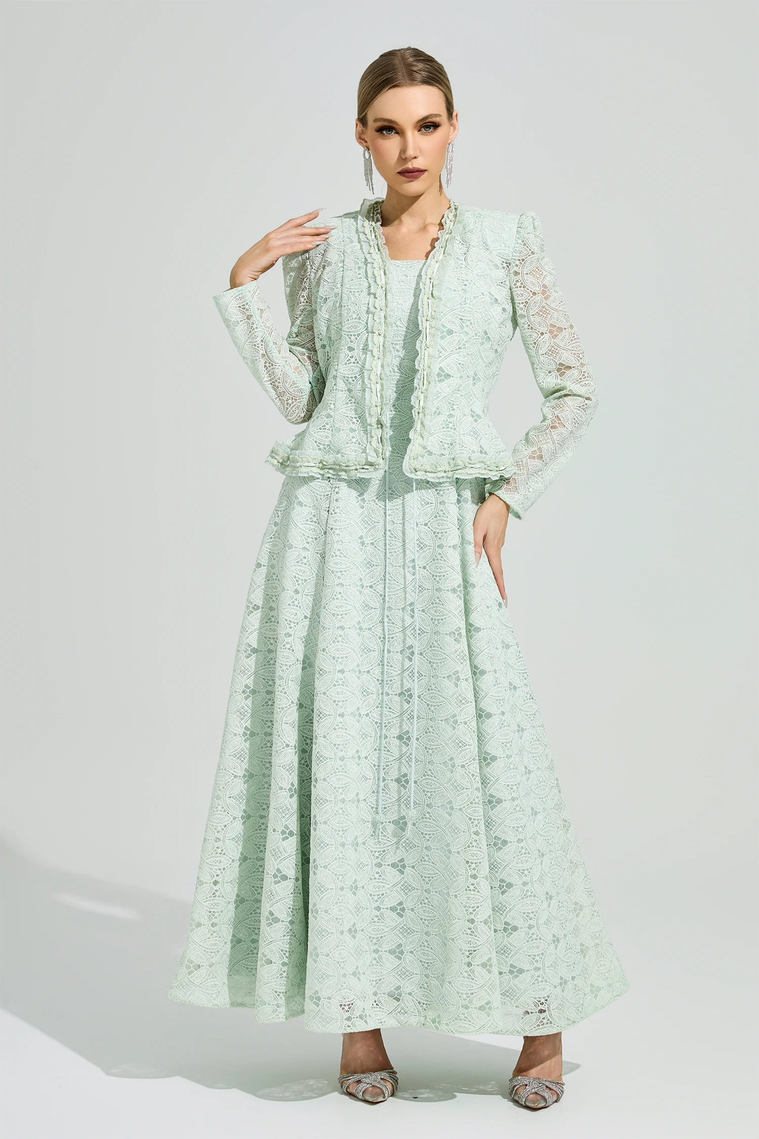 Maeve Green Lace Set