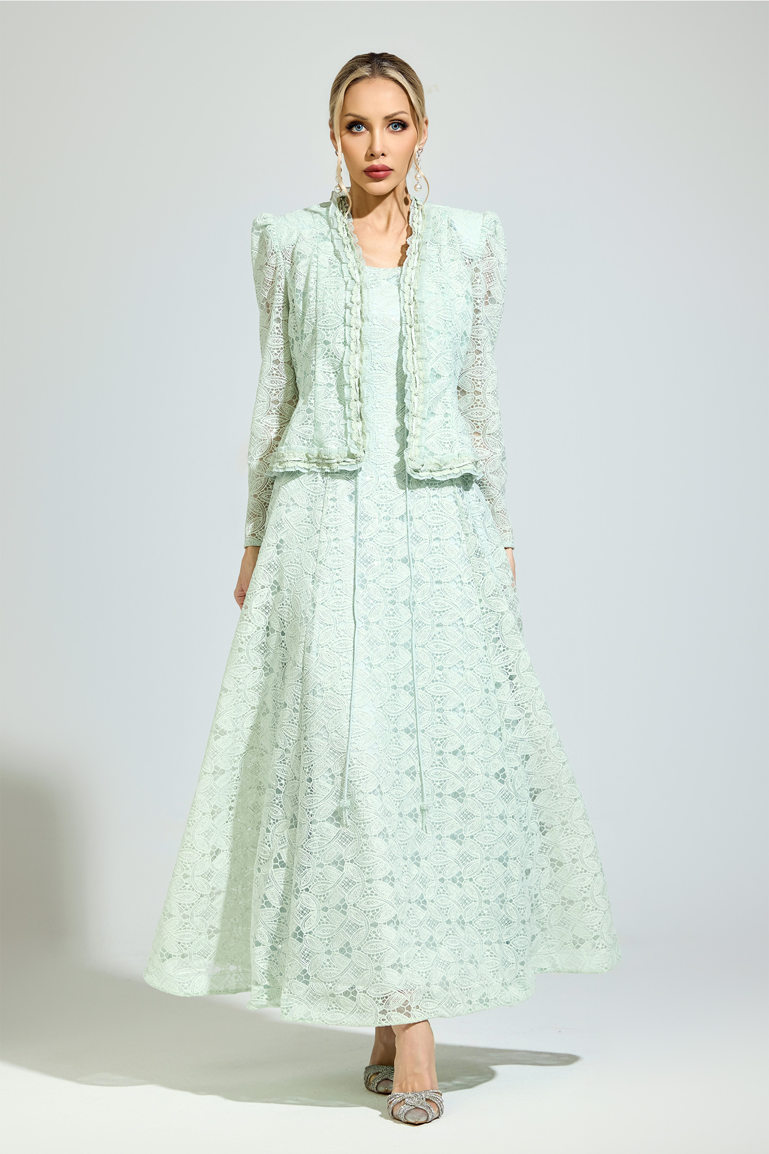 Maeve Green Lace Set