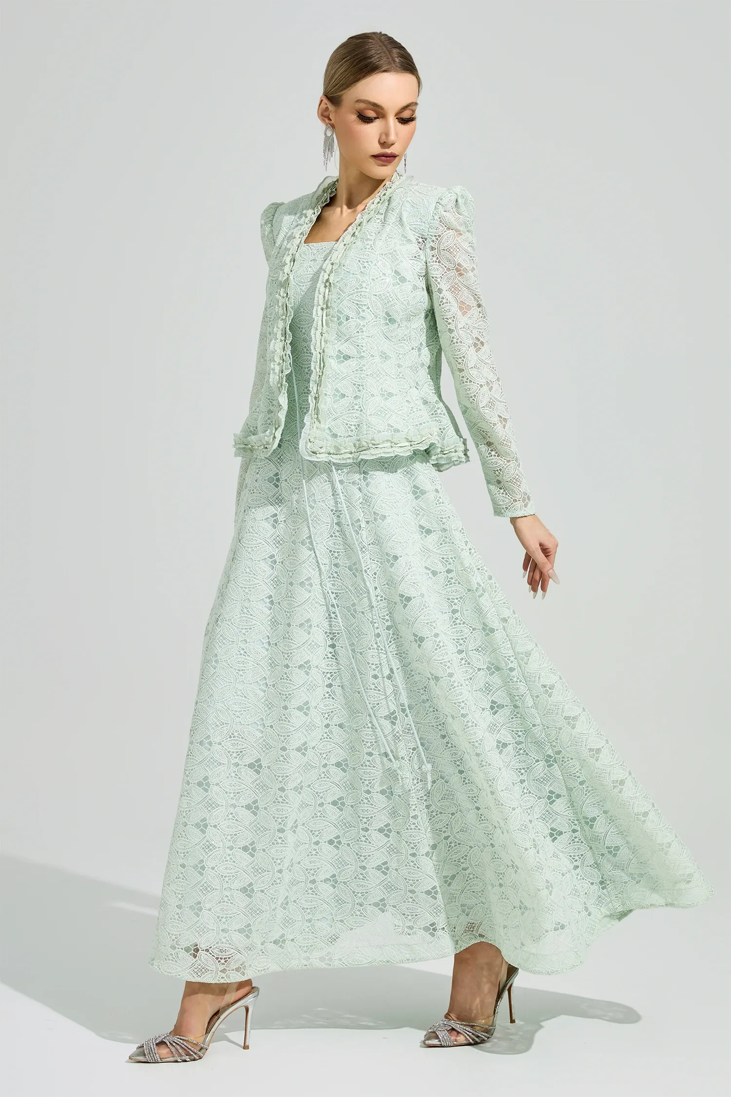 Maeve Green Lace Set