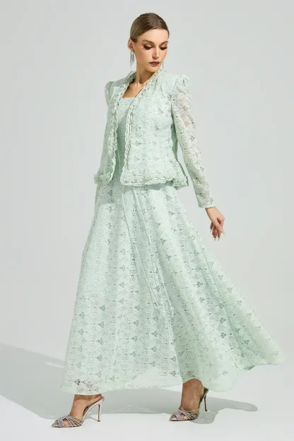 Maeve Green Lace Set