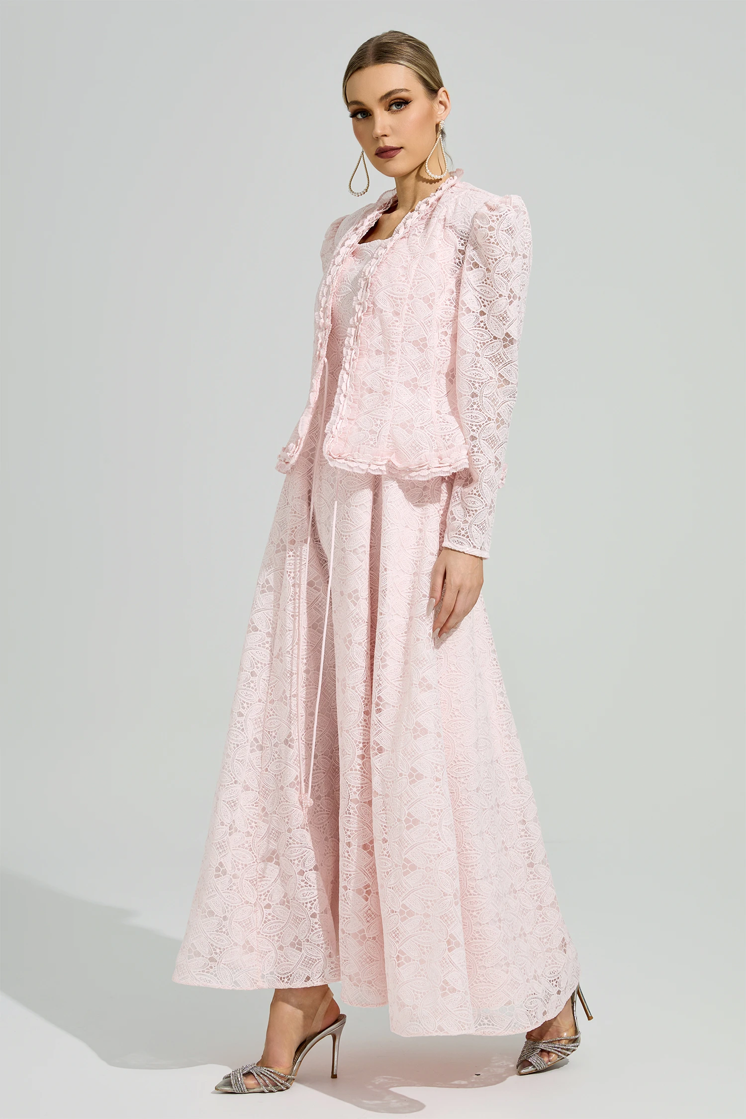 Maeve Pink Lace Set