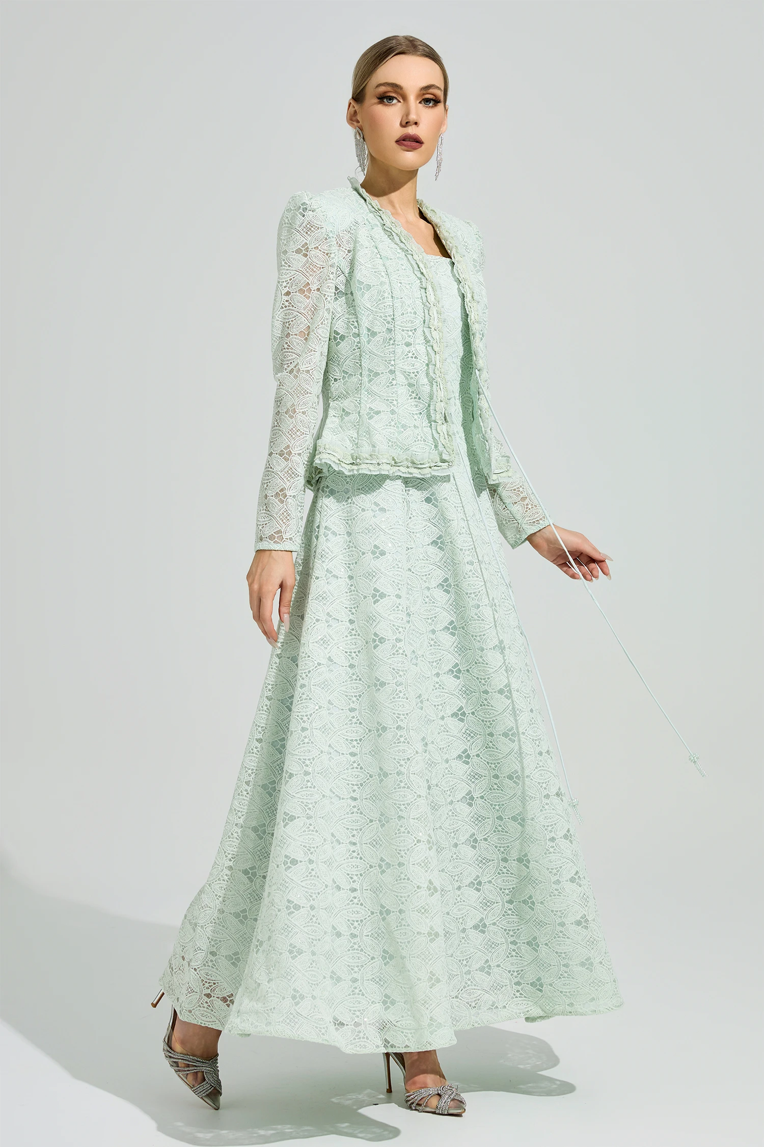 Maeve Green Lace Set