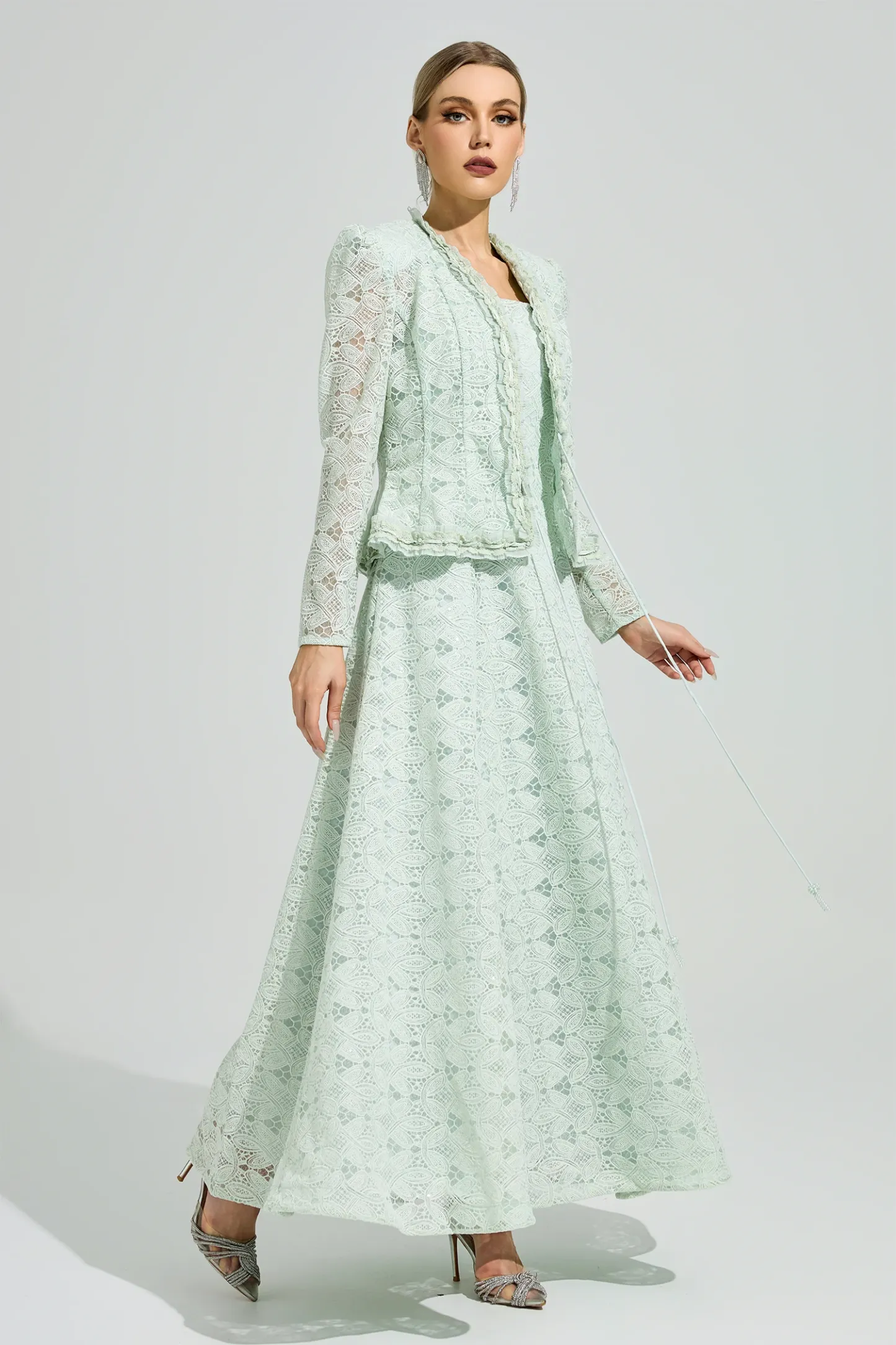 Maeve Green Lace Set