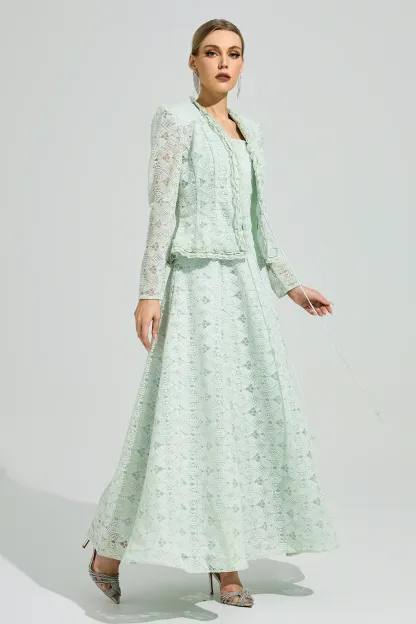 Maeve Green Lace Set