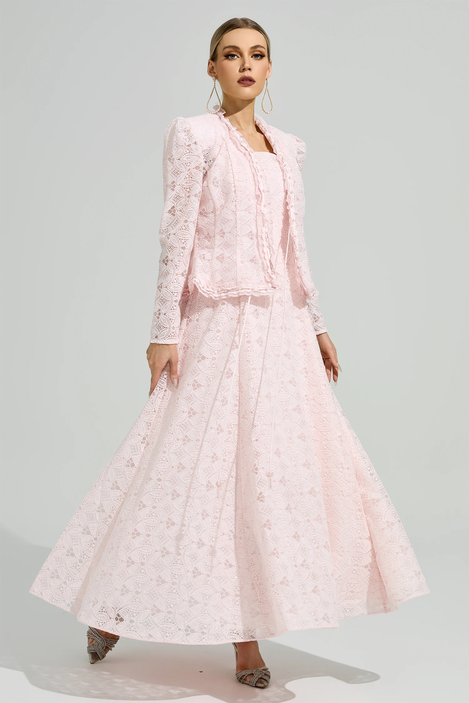 Maeve Pink Lace Set