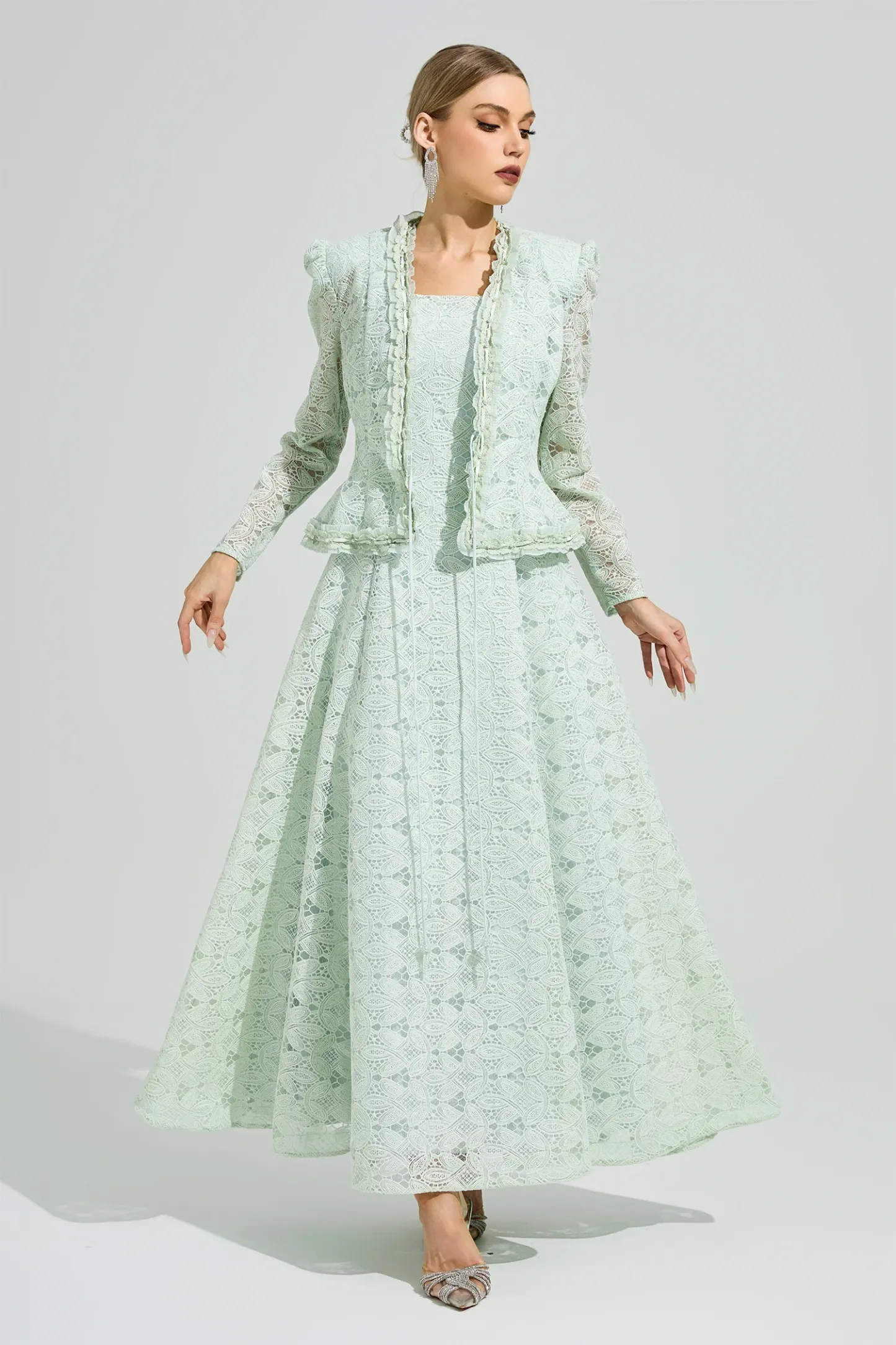 Maeve Green Lace Set