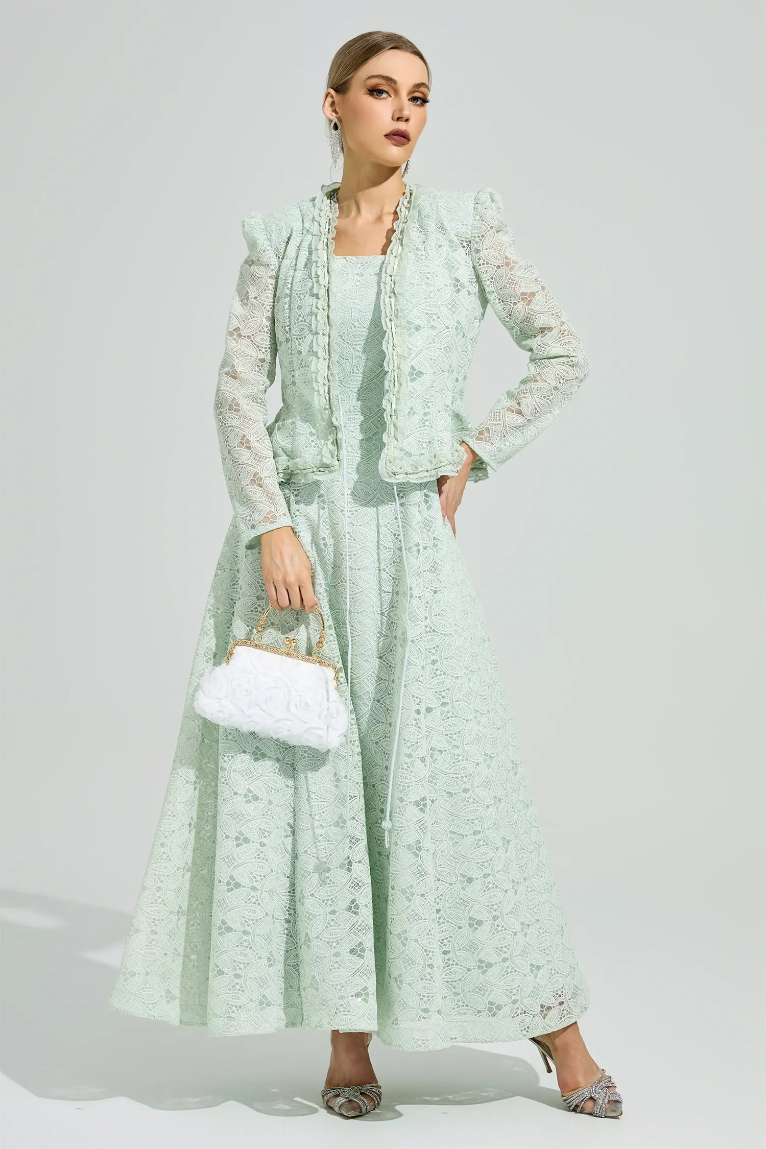 Maeve Green Lace Set