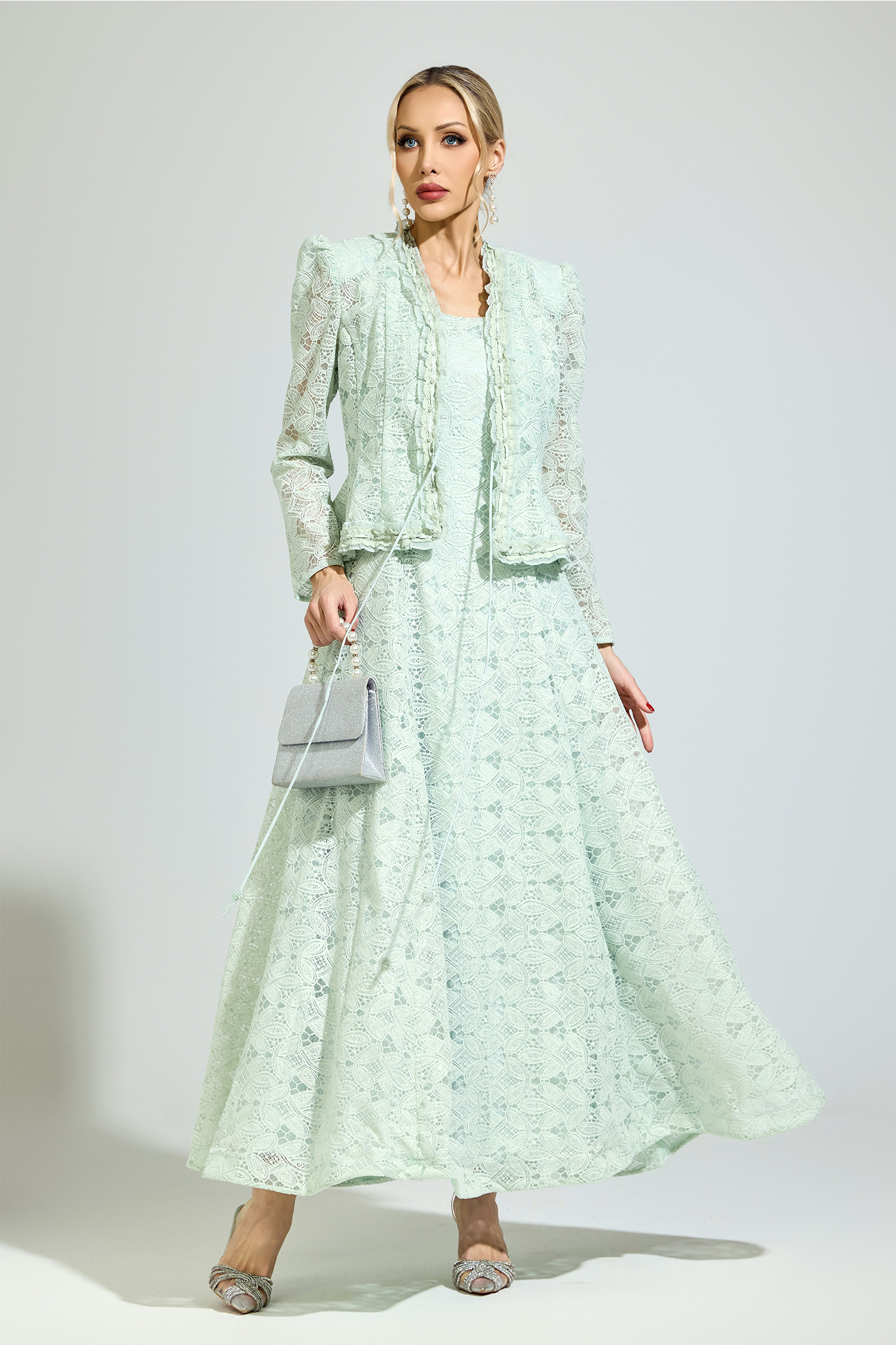 Maeve Green Lace Set