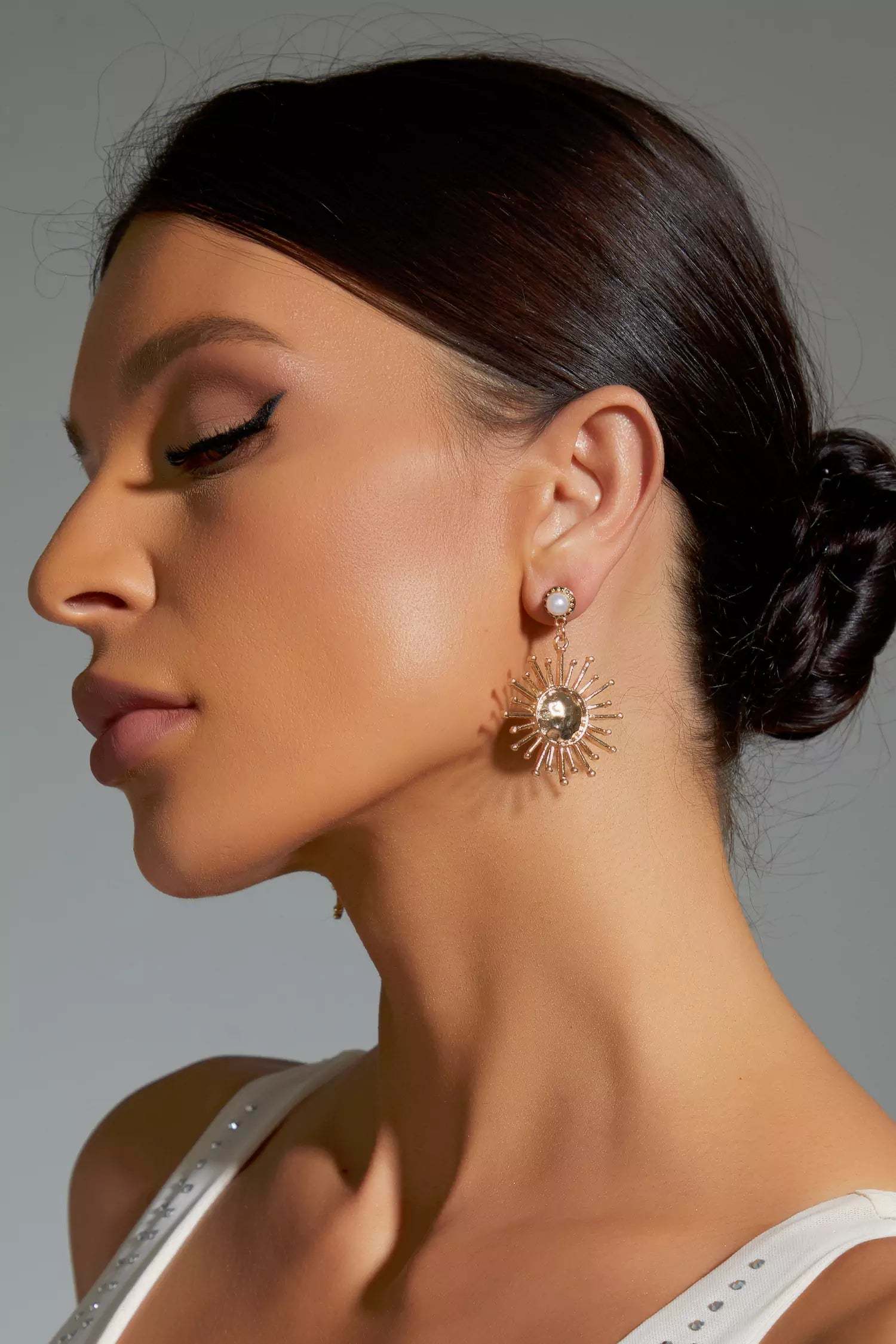 Cactus Pearl Sun Earrings