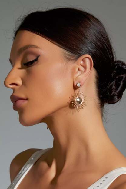 Cactus Pearl Sun Earrings