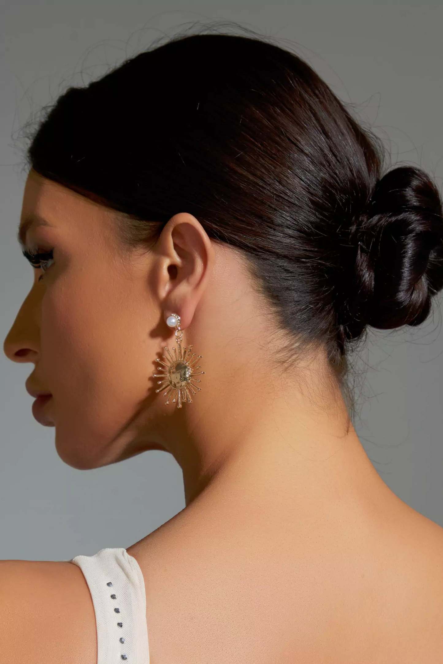 Cactus Pearl Sun Earrings
