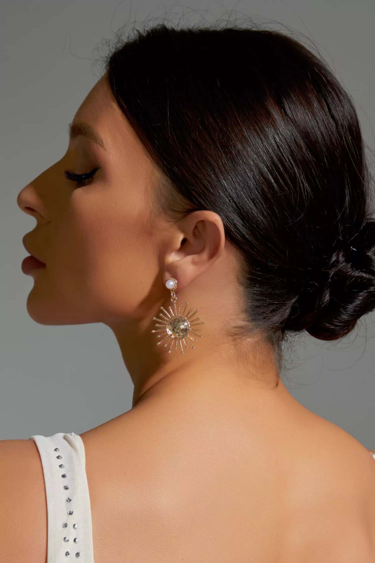 Cactus Pearl Sun Earrings