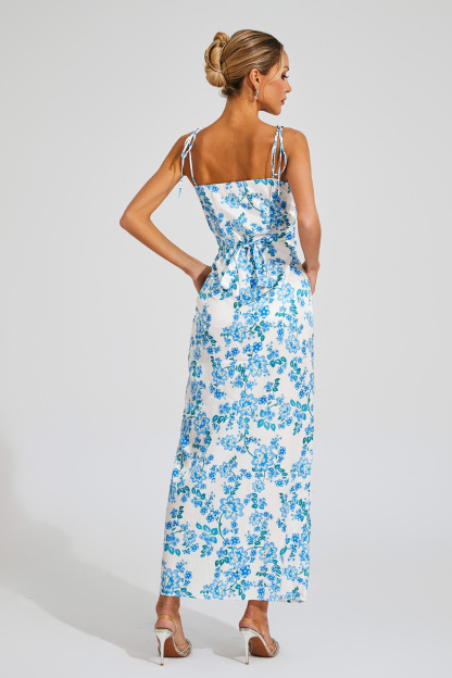 Cronin Blue Floral Slip Dress