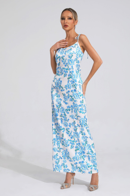 Cronin Blue Floral Slip Dress