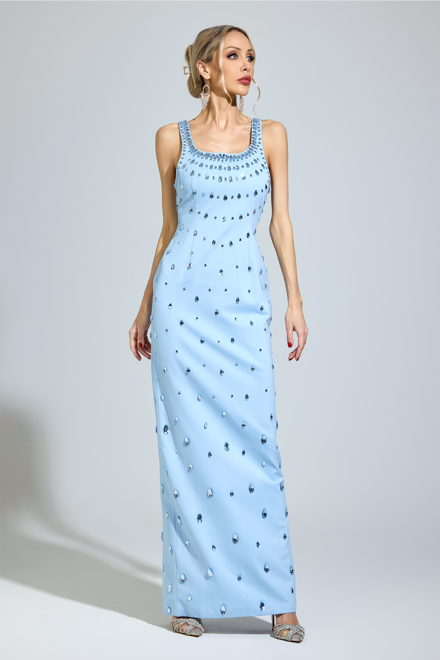 Allende Blue Diamond Cocktail Dress