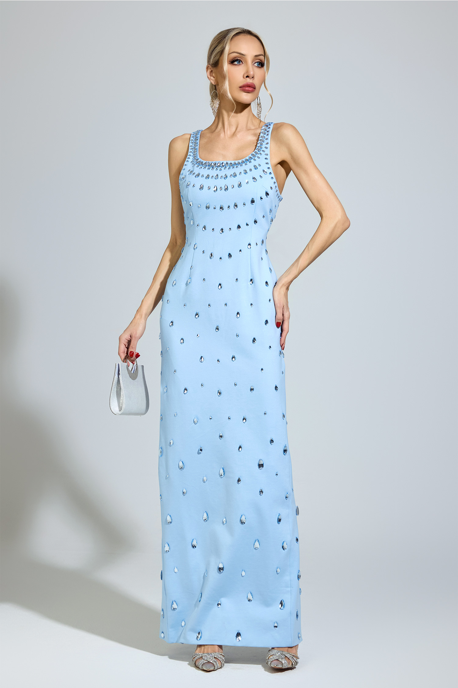 Allende Blue Diamond Cocktail Dress