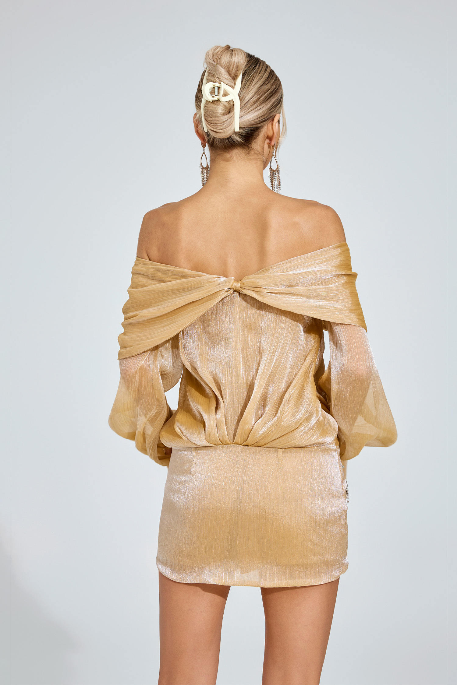 Ulysses Champagne Diamond Mini Dress