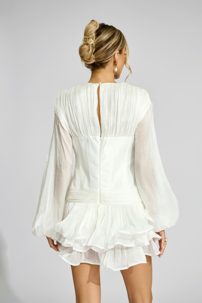 Katte White Corset Mini Dress