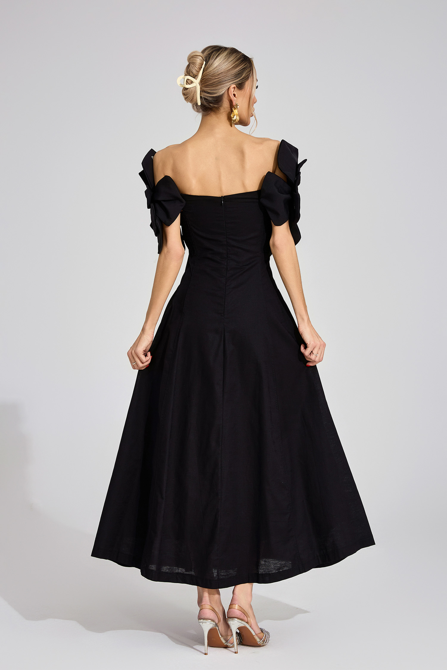 Mad Black Floral Maxi Dress