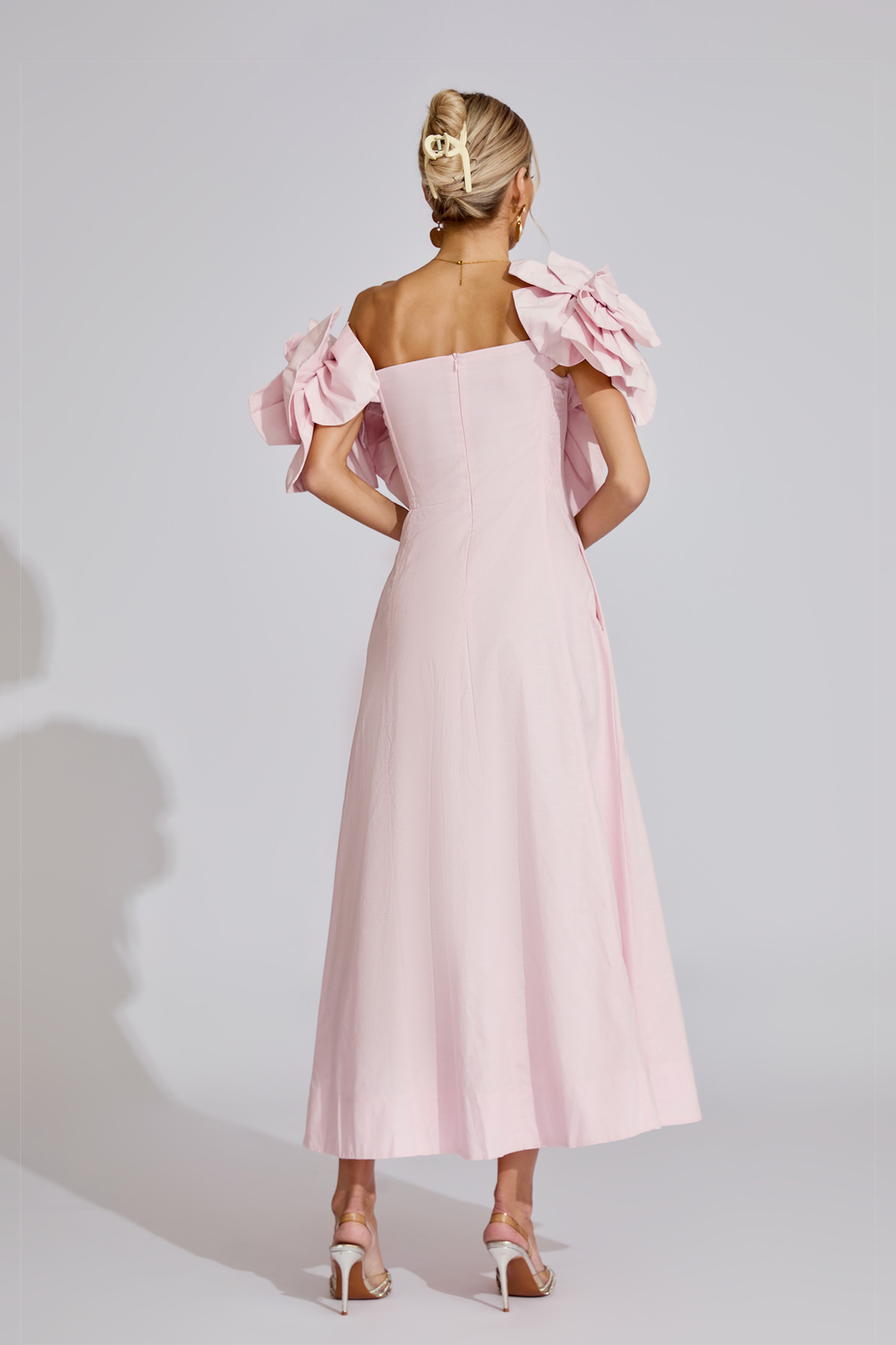 Mad Pink Floral Maxi Dress
