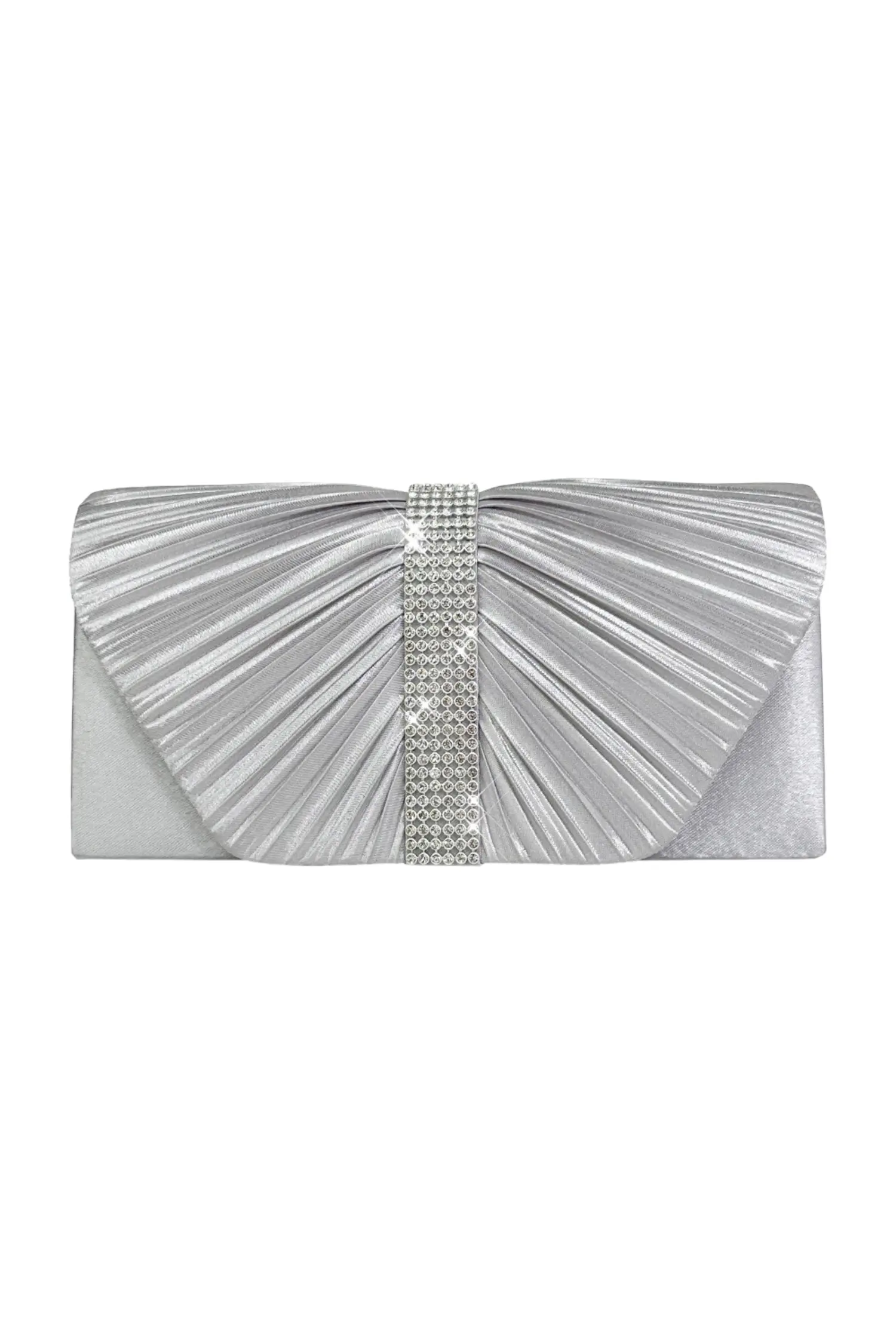 Curitis Silver Flap Bag