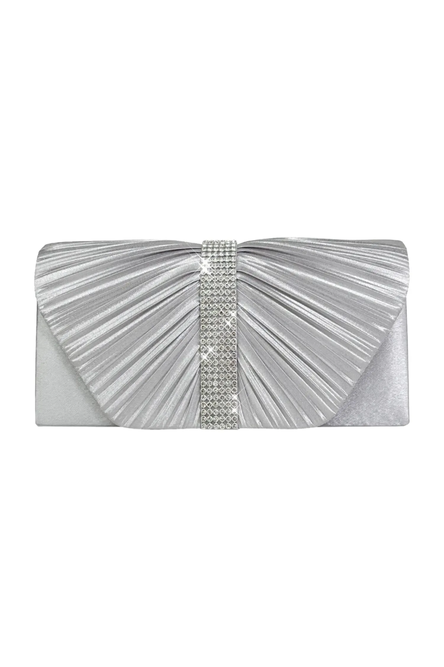 Curitis Silver Flap Bag