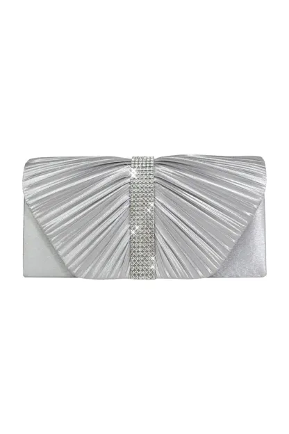 Curitis Silver Flap Bag