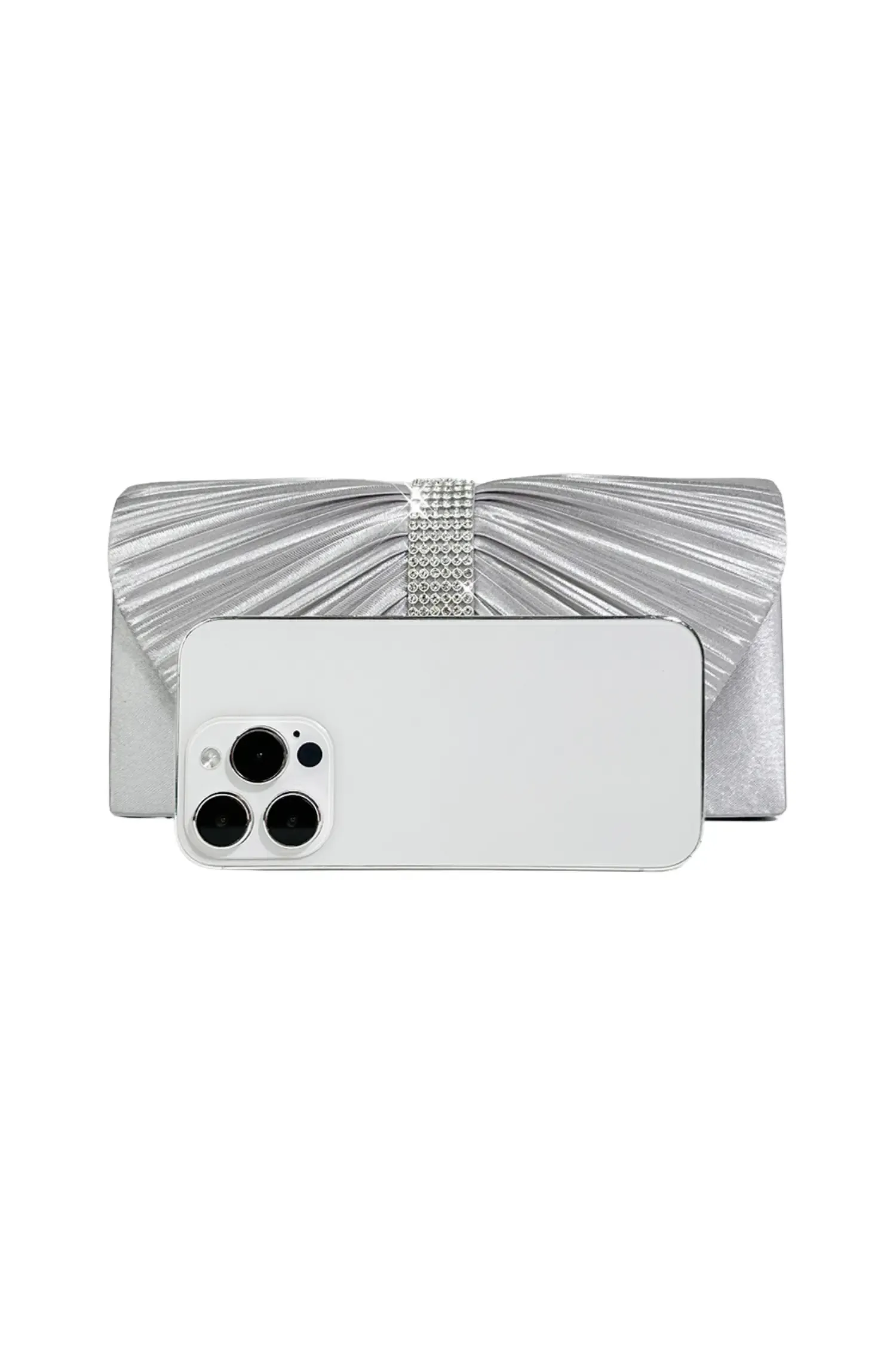 Curitis Silver Flap Bag