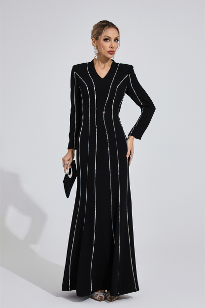 Well Black Diamond Maxi Dress
