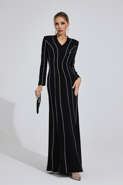 Well Black Diamond Maxi Dress