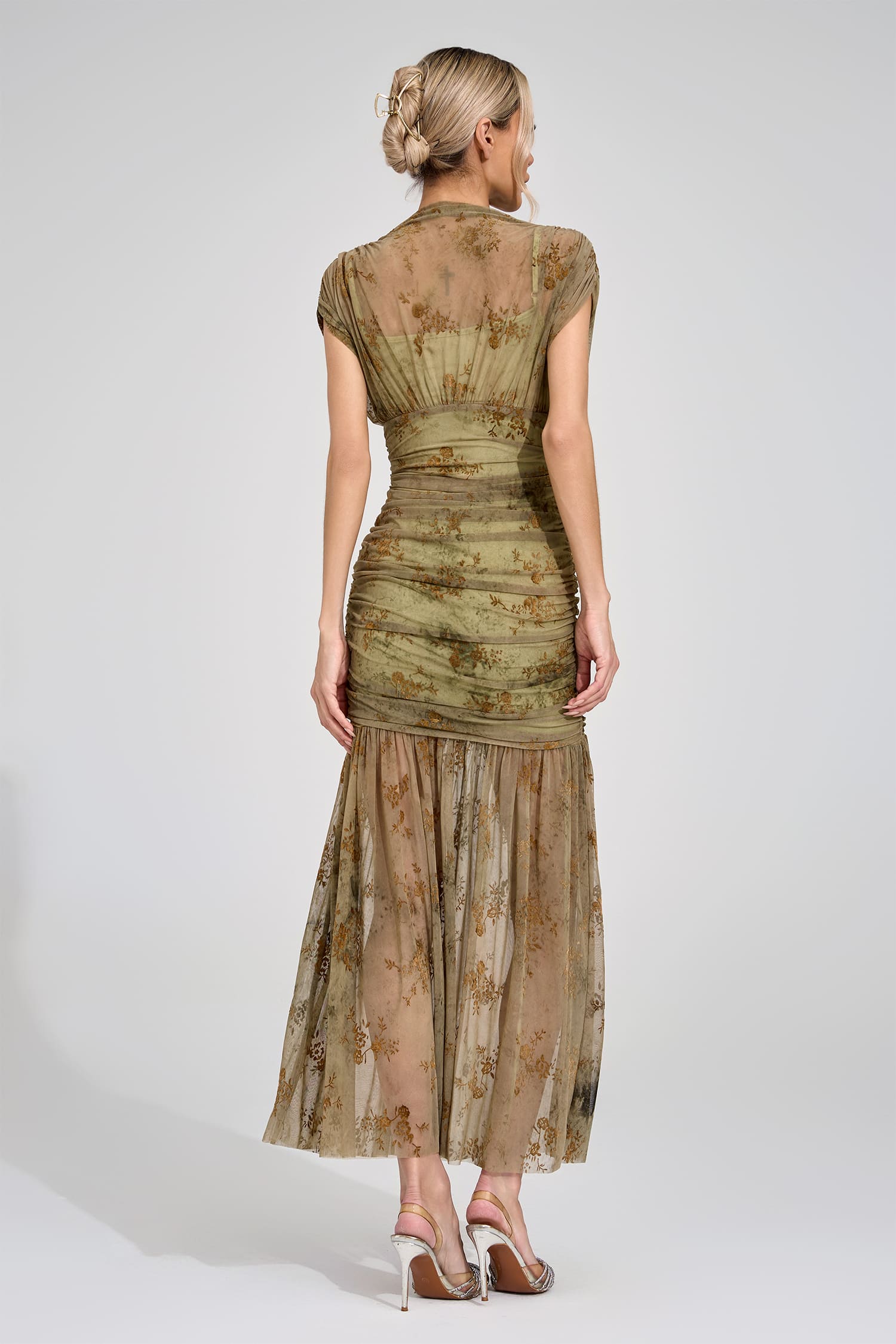 Gudrun Green Bodycon Maxi Dress