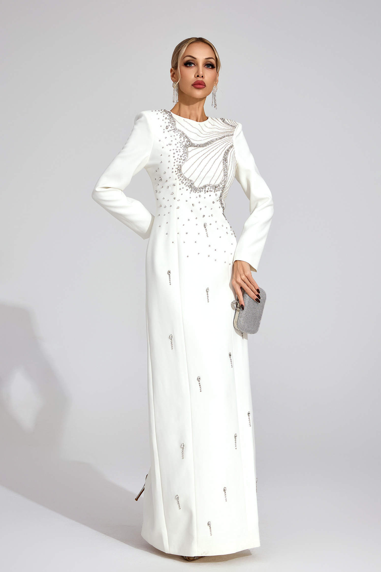 Ness White Classic Maxi Dress
