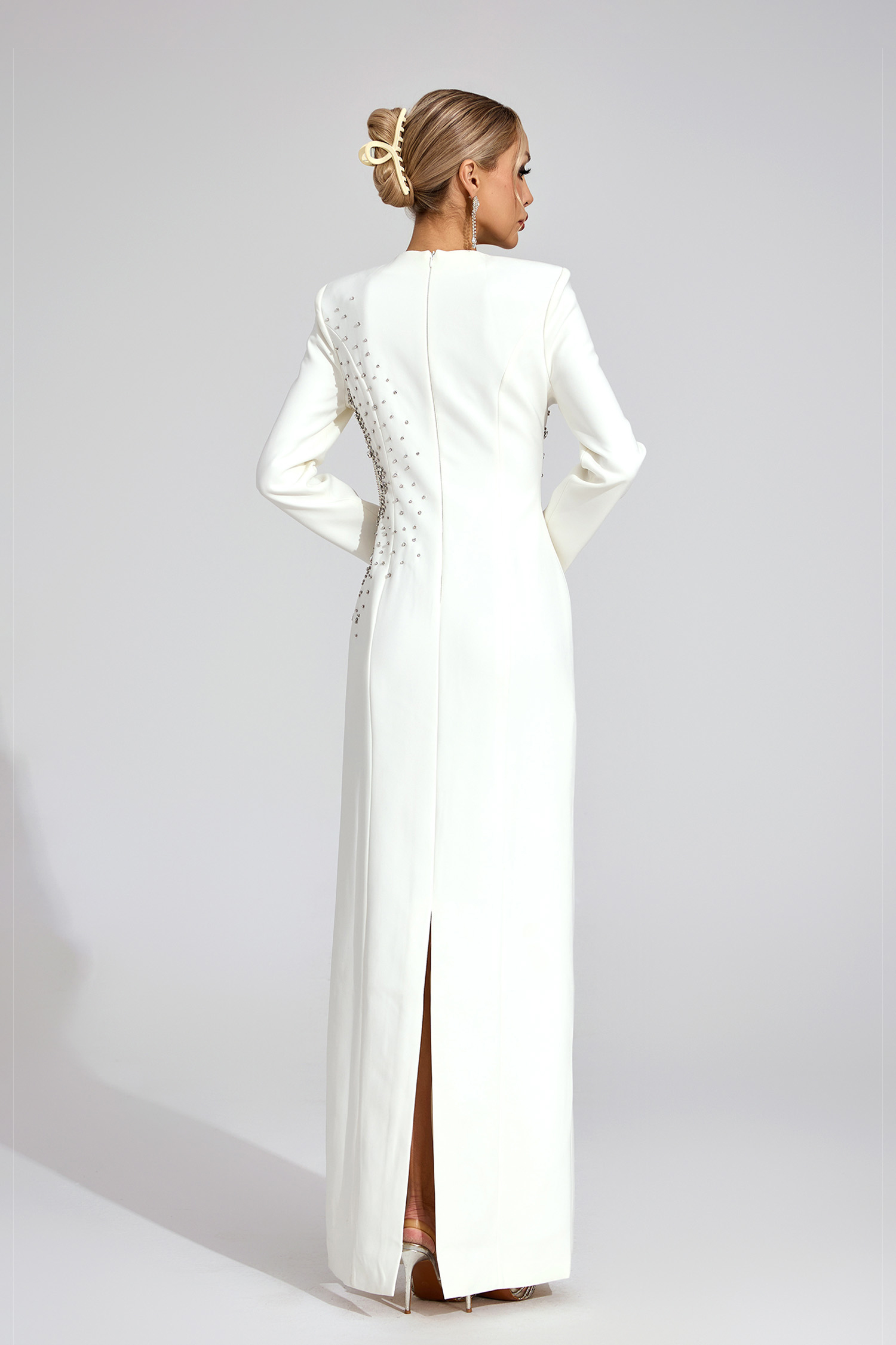 Ness White Classic Maxi Dress