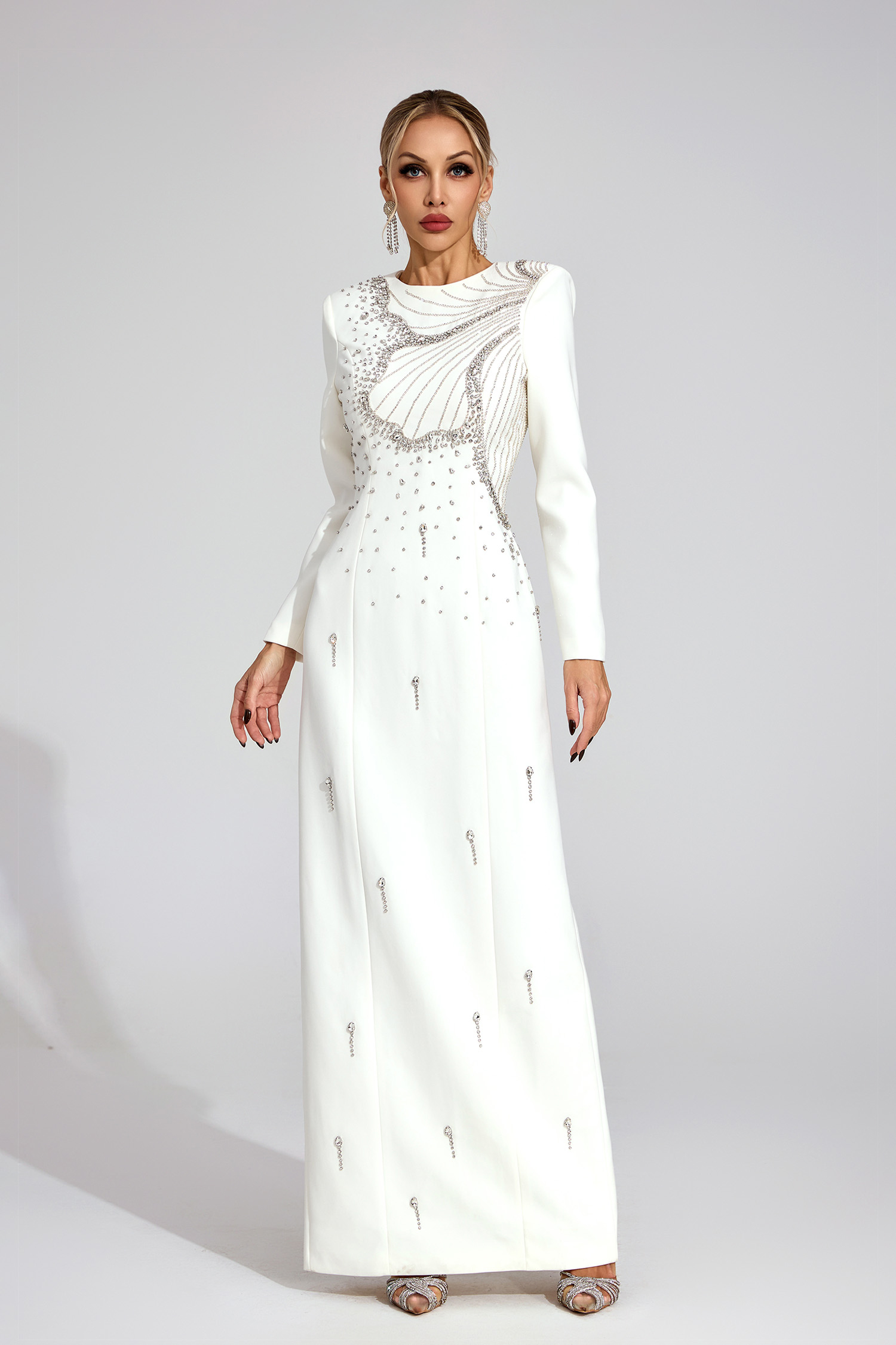 Ness White Classic Maxi Dress