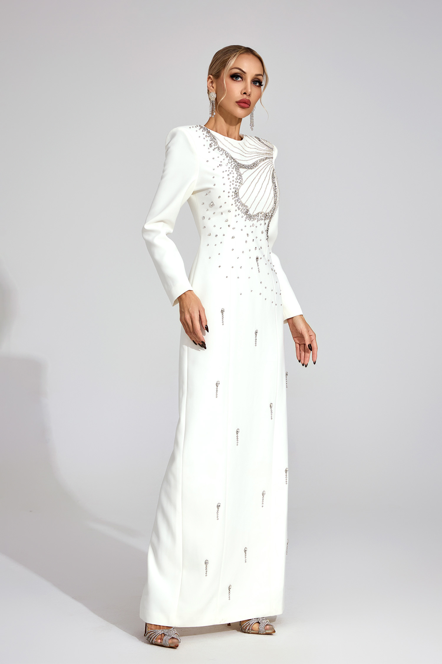 Ness White Classic Maxi Dress
