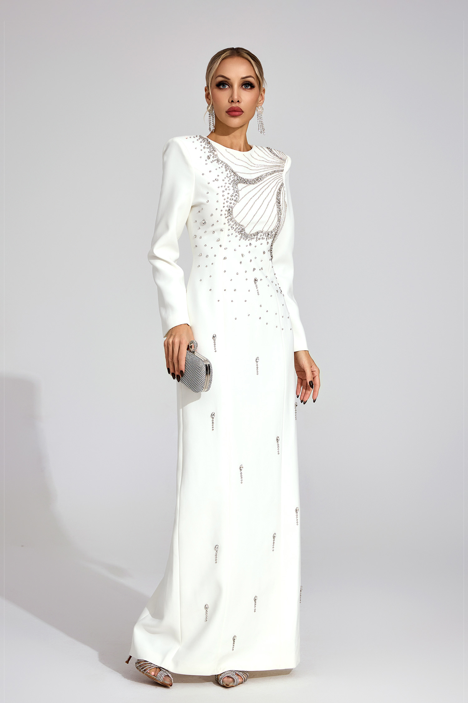 Ness White Classic Maxi Dress