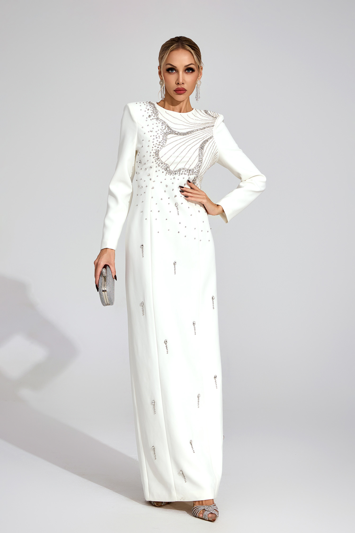 Ness White Classic Maxi Dress