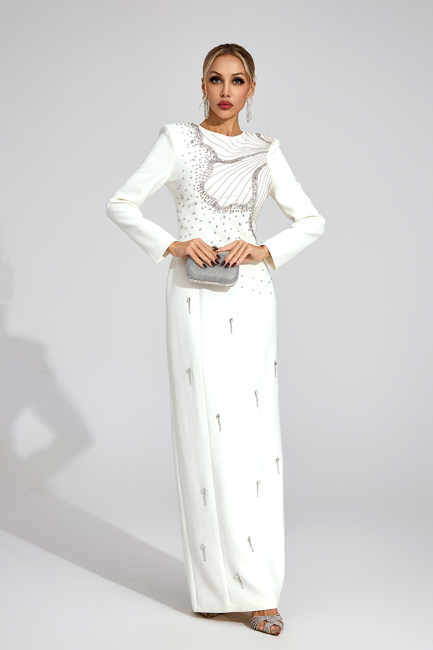 Ness White Classic Maxi Dress