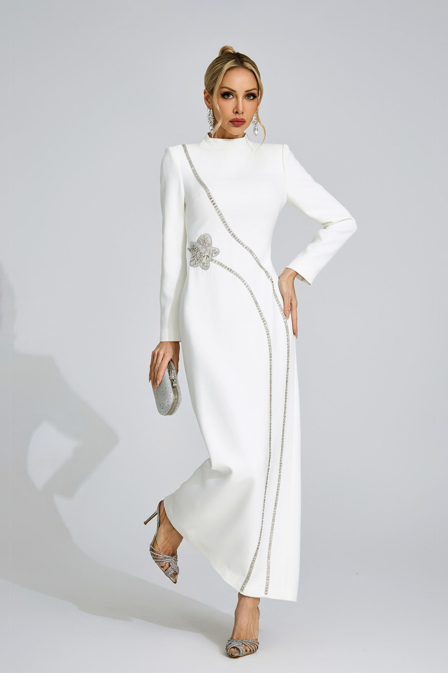 Shore White Diamond Maxi Dress