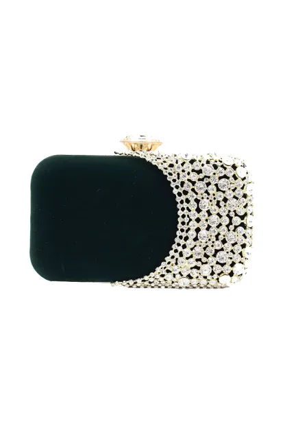 Malcolm Green Diamond Embellished Bag