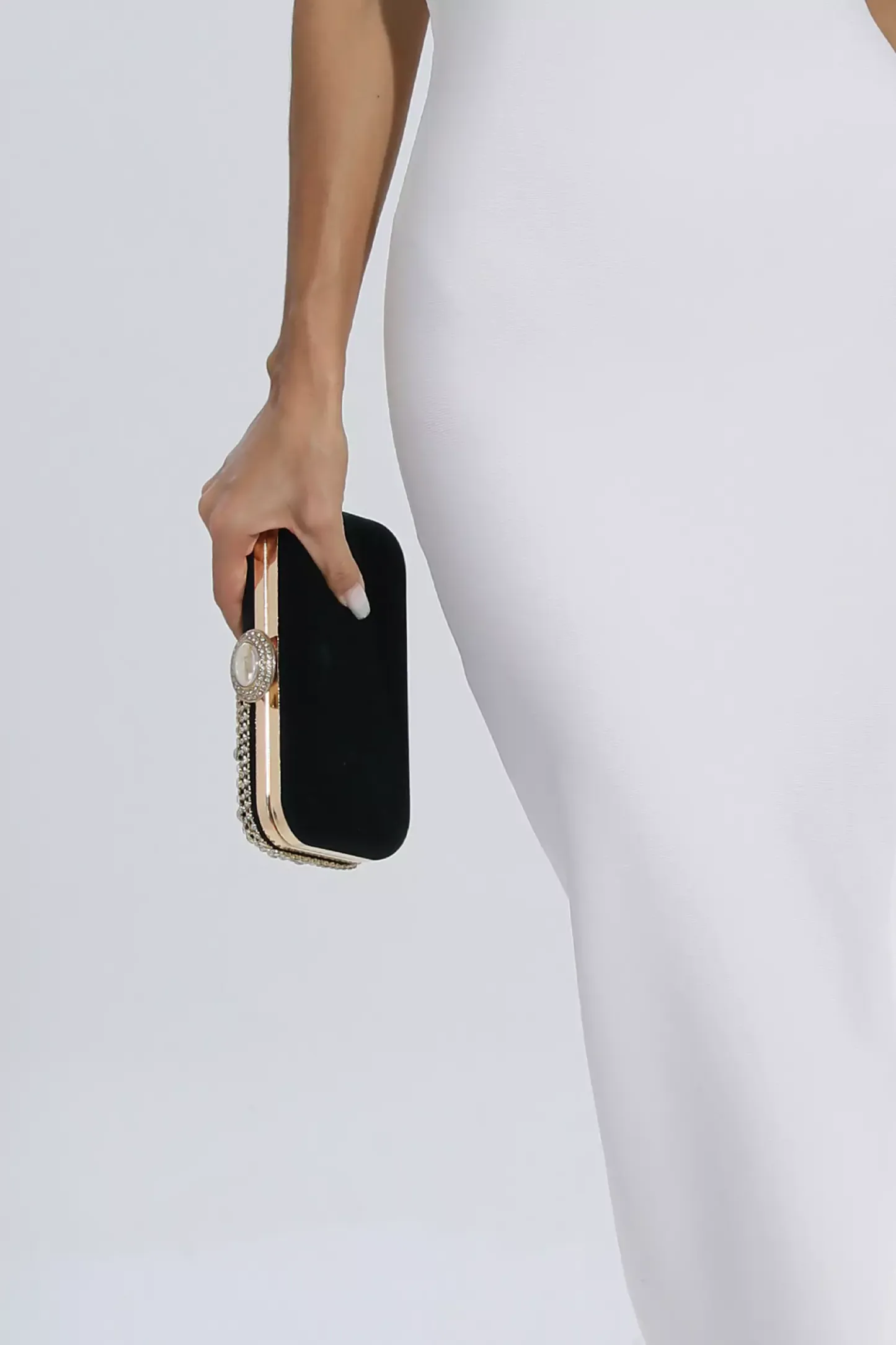 Malcolm Green Diamond Embellished Bag