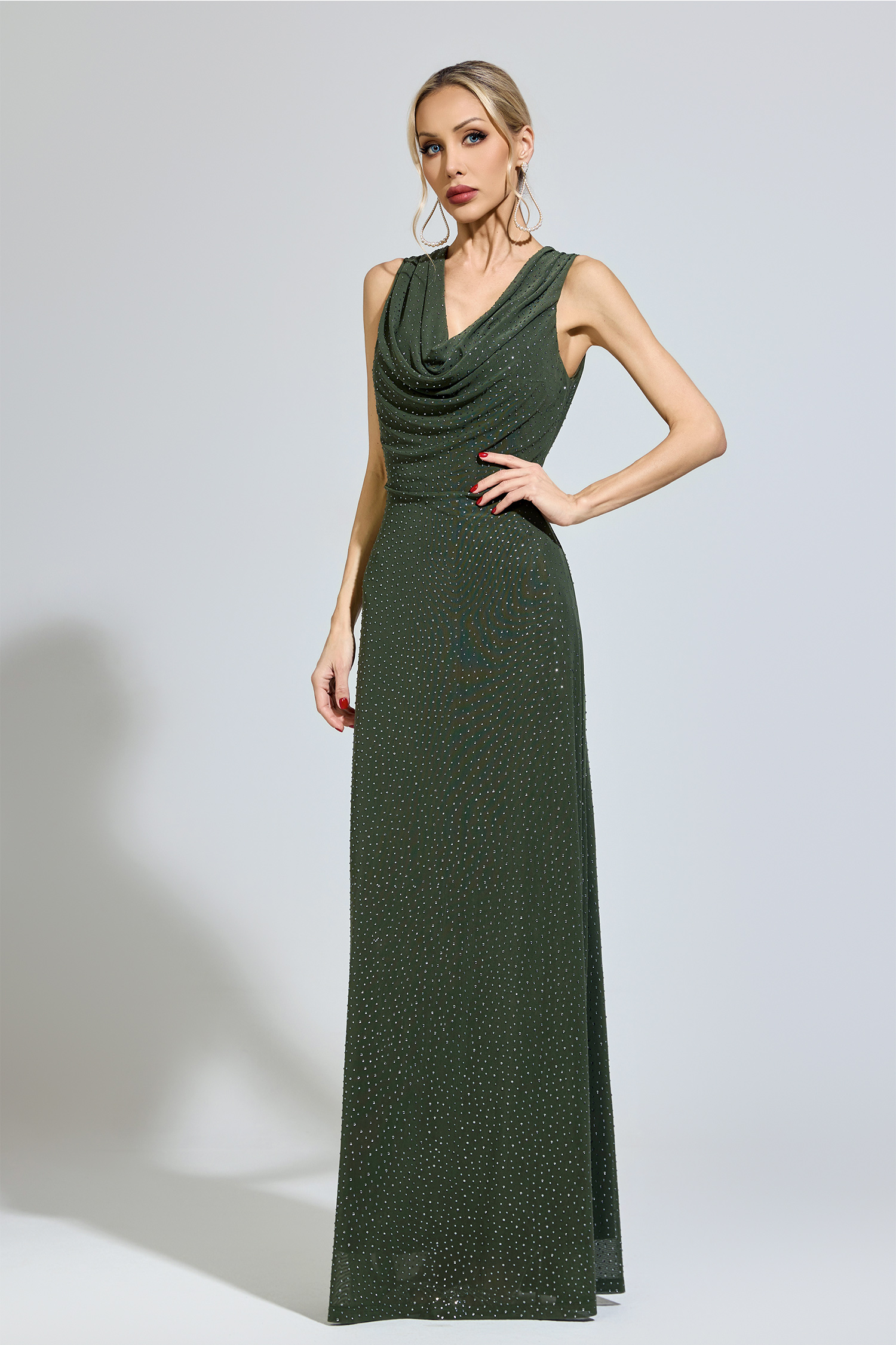 Ptolemy Green Diamond Formal Dress