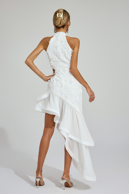 Milne White Lace Cut Out Dress